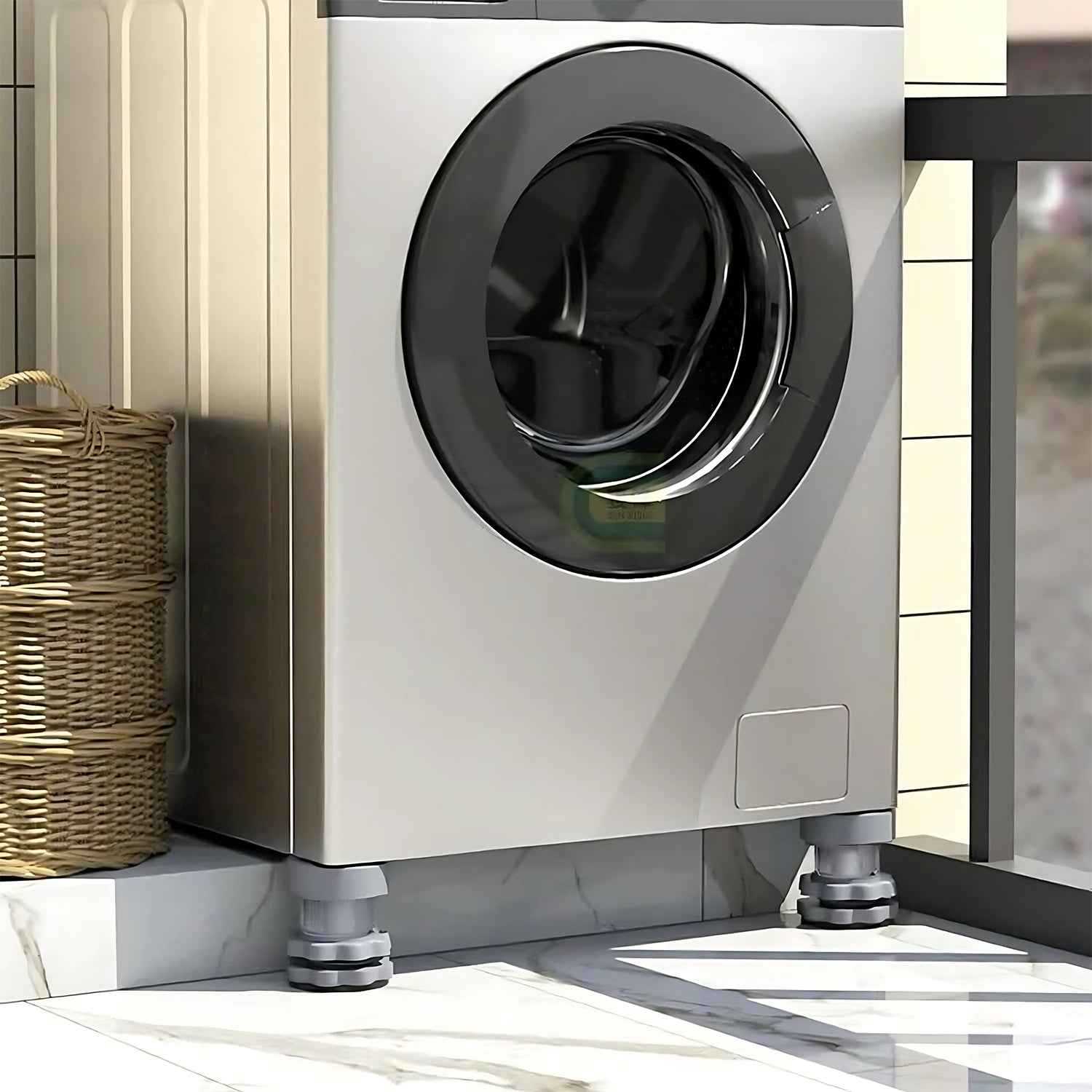 Adjustable Anti-vibration Pads For Washing Machine And Refrigerator Base (4 Pc)