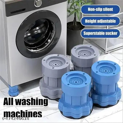 Adjustable Anti-vibration Pads For Washing Machine And Refrigerator Base (4 Pc)